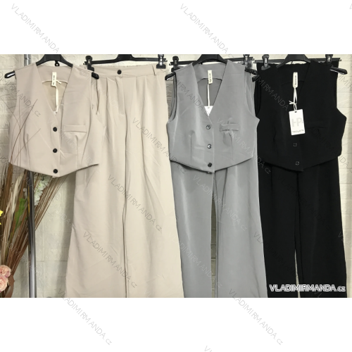 Women's long sleeve tracksuit and sweatshirt set (S/M ONE SIZE) ITALIAN FASHION IMPGM232633