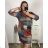 Women's 3/4 Sleeve Dress Plus Size (42-52) POLISH FASHION PMF23KLASIK