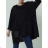 Tunika oversize dlouhý rukáv dámská (S/M ONE SIZE) ITALSKÁ MÓDA IMPLI2337383