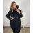 Kabát beránek na knoflíky dámská nadrozměr (XL/2XL ONE SIZE) ITALSKÁ MÓDA IM423BENAA/DU