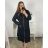 Šaty mikinové/mikina prodloužená na zip s kapucí dlouhý rukáv dámské nadrozměr (2XL/3XL ONE SIZE) ITALSKÁ MÓDA IMD23587