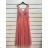 Women's Strapless Long Party Dress (S/M ONE SIZE) ITALIAN FASHION IMPSH23L676 Golden L-2XL