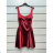 Women's strapless short party dress (S/M ONE SIZE) ITALIAN FASHION IMPSH23V6525 Golden S / M