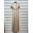 Women's Long Casual Short Sleeve Dress (XL/2XL BIG SIZE) ITALIAN FASHION IMPSH245441A Golden XL/2XL