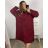 Fleece coat long sleeve zipper hooded women's oversized (XL / 2XLONE SIZE) ITALIAN FASHION IMD211123 3xl / 4xl Wine