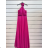 Trägerloses langes Partykleid für Damen (Einheitsgröße S/M) ITALIAN FASHION IMPSH2360055 dunkelblau S / M