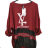 Women's Oversize Long Sleeve Sweatshirt (S/M ONE SIZE) ITALIAN FASHION IMPLI2337421
