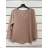 Women's Oversize Long Sleeve Knitted Sweater (S/M ONE SIZE) ITALIAN FASHION IMPSH23996V