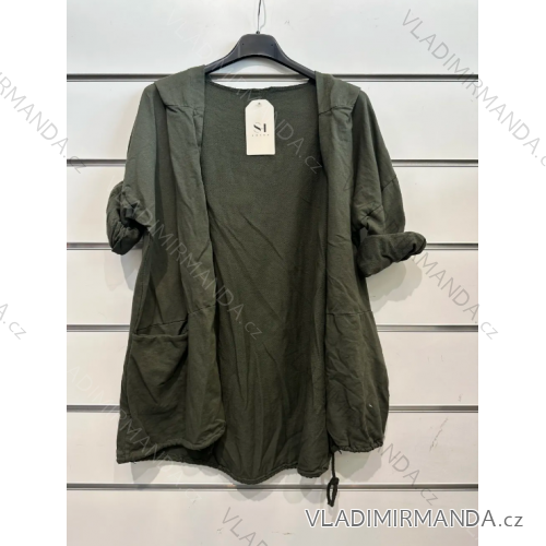 Cardigan bavlněný dlouhý rukáv dámská (S/M ONE SIZE) ITALSKÁ MÓDA IMPSH2318820