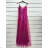 Women's Strapless Long Party Dress (S/M ONE SIZE) ITALIAN FASHION IMPSH2360055 purple S / M