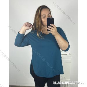 Tunika dlouhý rukáv dámská nadrozměr (2XL/3XL ONE SIZE) ITALSKÁ MÓDA IM723DIANA