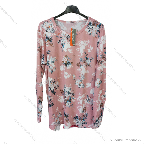 Tričko dlhý rukáv dámske nadrozmerné (XL-4XL) TOVTA TOV23SY416