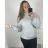 Svetr s rolákem dlouhý rukáv dámský (2XL/3XL ONE SIZE) ITALSKÁ MÓDA IM423JULIA