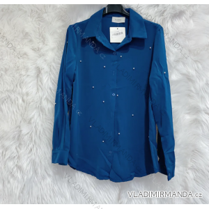 Košile dlouhý rukáv dámská (S/M ONE SIZE) ITALSKÁ MÓDA IMPMD2320293L