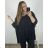 Women's Oversize Long Sleeve Sweater (S-2XL) ITALIAN FASHION IMWAK23CL70102 2XL/3XL black