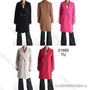 Kabát flaušový dlouhý rukáv dámský (S/M ONE SIZE) ITALSKÁ MÓDA IMPDY23XINH21693