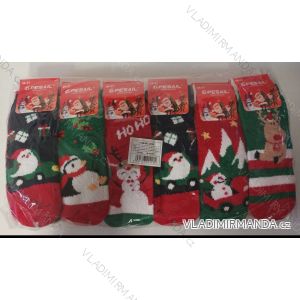 Ponožky teplé  vánoční dětské a dorost dívčí (24-29, 30-35) PESAIL PES23QH04