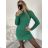 Women's Long Knitted Turtleneck Short Sleeve Dress (S/M ONE SIZE) ITALIAN FASHION IMM22FD51751 -   light grey
,   S/M