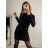 Women's Long Knitted Turtleneck Short Sleeve Dress (S/M ONE SIZE) ITALIAN FASHION IMM22FD51751 -   light grey
,   S/M