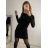 Women's Long Knitted Turtleneck Short Sleeve Dress (S/M ONE SIZE) ITALIAN FASHION IMM22FD51751 -   light grey
,   S/M