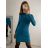 Women's Long Knitted Turtleneck Short Sleeve Dress (S/M ONE SIZE) ITALIAN FASHION IMM22FD51751 -   light grey
,   S/M