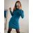 Women's Long Knitted Turtleneck Short Sleeve Dress (S/M ONE SIZE) ITALIAN FASHION IMM22FD51751 -   light grey
,   S/M