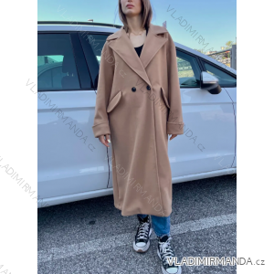 Kabát flaušový dlouhý rukáv dámský (S/M ONE SIZE) ITALSKÁ MÓDA IMPDY23MDUE23615