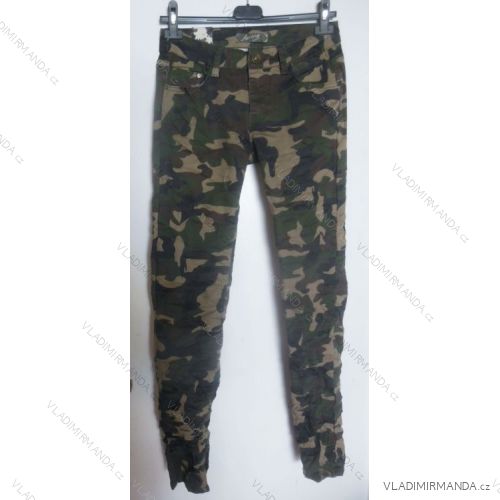 Kalhoty dámské maskáč (34-44) SMILING JEANS W799