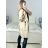 Jacke dünne Leinwand Langarm Damen mit Kapuze und Reißverschluss (Übergröße) ITALIENISCHE MODA IM419698