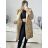 Women's Fluffy Coat (S/M ONE SIZE) ITALIAN FASHION IMWKK223668 S/M Brown