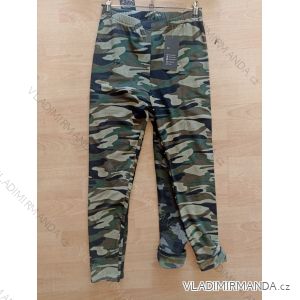 Legíny dlhé teplé dámske maskáč (M-2XL) SAL SMILING SAL23X-0314