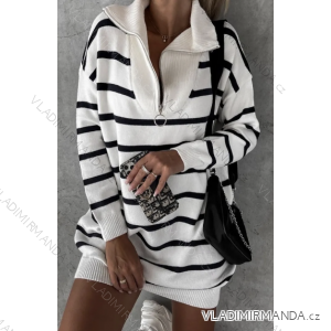 Kurzer Damenpullover mit Knopfleiste und langen Ärmeln (S/M EINHEITSGRÖSSE) ITALIAN FASHION IMPBB23Y22785