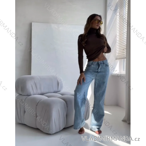 Gestreifter Langarmpullover für Damen (S/M EINHEITSGRÖSSE) ITALIAN FASHION IMPDY23ZS5231