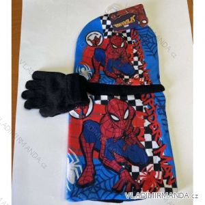 Souprava čepice, nákrčník a rukavice zimní prstové spiderman dětská chlapecká (ONE SIZE) SETINO HW4091