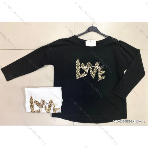 Tričko dlouhý rukáv dámské (S/M ONE SIZE) ITALSKÁ MÓDA IMPLP2322373075