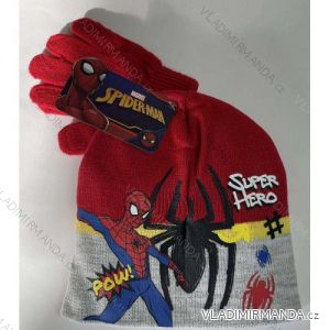 Set of winter finger spiderman cap and gloves for children's boys (ONE SIZE) SETINO HW4087