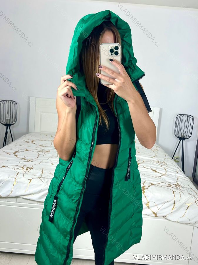 Weste mit Kapuze für Damen (S-2XL) POLISH FASHION IMWWM23DG23960