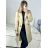Women's Fluffy Coat (S/M ONE SIZE) ITALIAN FASHION IMWAA233775 S/M béžová