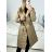 Women's Fluffy Coat (S/M ONE SIZE) ITALIAN FASHION IMWAA233775 S/M béžová