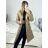 Women's Fluffy Coat (S/M ONE SIZE) ITALIAN FASHION IMWAA233775 S/M béžová