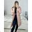 Women's Fluffy Coat (S/M ONE SIZE) ITALIAN FASHION IMWAA233775 S/M béžová