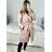 Women's Fluffy Coat (S/M ONE SIZE) ITALIAN FASHION IMWAA233775 S/M béžová