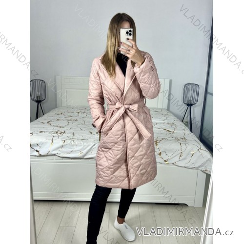 Women's Fluffy Coat (S/M ONE SIZE) ITALIAN FASHION IMWAA233775 S/M light pink