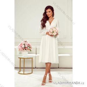 Langes, elegantes Damenkleid mit breiten Trägern (SL) FRENCH FASHION FMPEL23VELVET