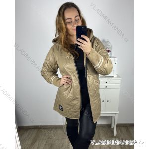 Bunda  s kapucí dámská nadrozměr (2XL/3XL/4XL ONE SIZE) ITALSKÁ MÓDA IM423KIRA-6N/DU