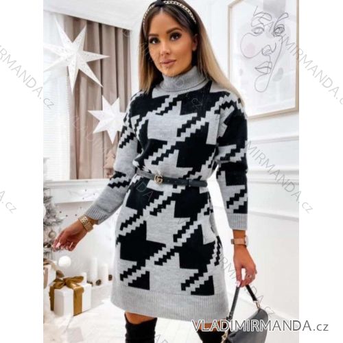 Langärmliges Strickkleid für Damen (Einheitsgröße S/M) ITALIAN FASHION IMWAK23CL5019