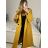 Long women's fleece coat (SML-XL) ITALIAN FASHION IMD211106   hořčicová   M