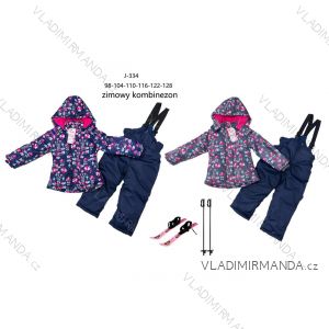 Souprava kalhoty oteplováky a bunda s kapucí dětská dívčí (98-128) XU kids PMWAX23J-334