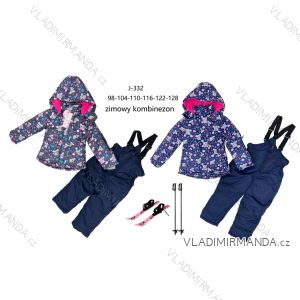 Souprava kalhoty oteplováky a bunda s kapucí dětská dívčí (98-128) XU kids PMWAX23J-332