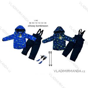 Souprava kalhoty oteplováky a bunda s kapucí dětská chlapecká (98-128) XU kids PMWAX23J-342